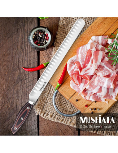 Cuchillo de Rebanar MOSFiATA 30.48 cm Acero Alemán Forjado