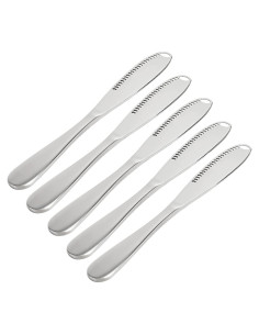 Cuchillos de Mantequilla de Acero Inoxidable Genérico - Paquete de 5