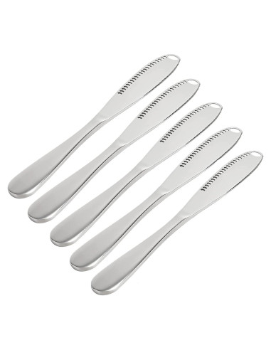 Cuchillos de Mantequilla de Acero Inoxidable Genérico - Paquete de 5