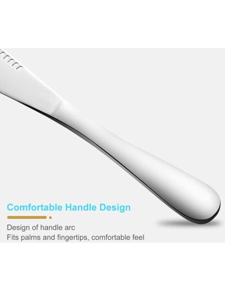 Cuchillos de Mantequilla de Acero Inoxidable Genérico - Paquete de 5