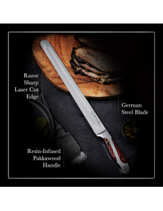 Cuchillo de Rebanar 35.56 cm Hammer Stahl | Acero Alto Carbono 2