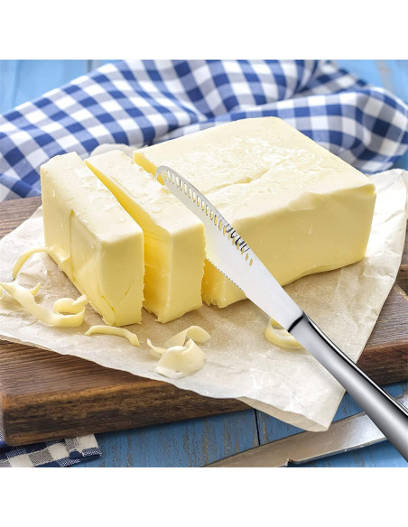 Cuchillos de Mantequilla de Acero Inoxidable Genérico - Paquete de 5