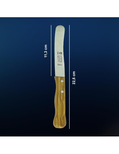 Cuchillo de Pan SMI Solingen Mango de Madera 22.5 cm