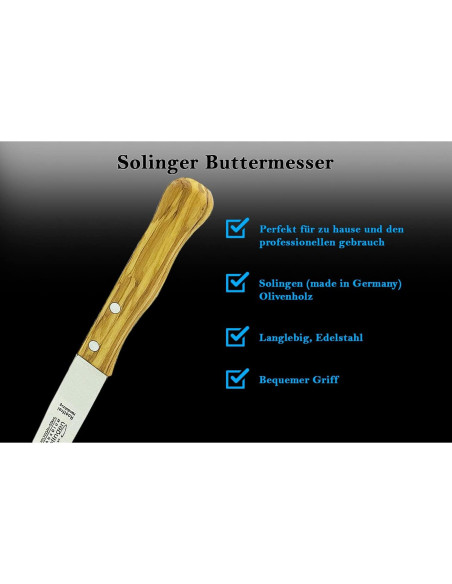 Cuchillo de Pan SMI Solingen Mango de Madera 22.5 cm Cuchillo de Pan SMI Solingen Mango de Madera 22.5 cm