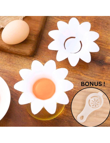 Separador de Huevo Margarita Genérico - Plástico Blanco