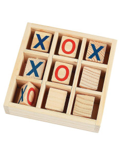 Juego de Tres en Raya de Madera Fun Express - 11.75 cm