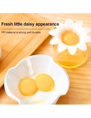 Separador de Huevo Margarita Genérico - Plástico Blanco