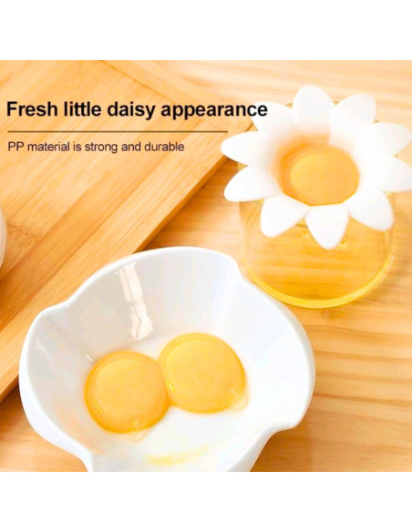 Separador de Huevo Margarita Genérico - Plástico Blanco