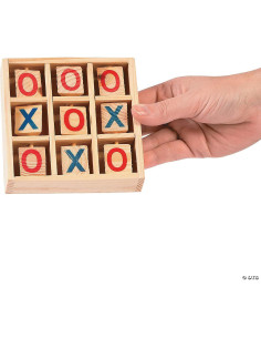 Juego de Tres en Raya de Madera Fun Express - 11.75 cm 2