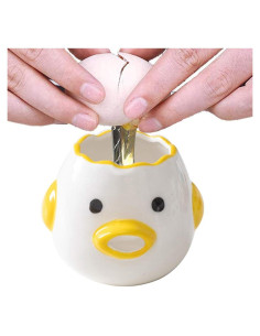 Separador de Yema de Huevo ZOSTLAND Cerámica Pollito Amarillo