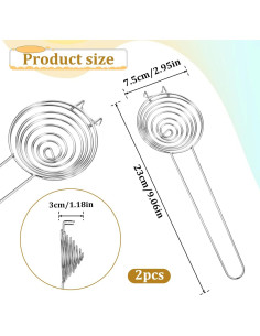 Separador de Huevos Dimeho Acero Inoxidable 2 Pcs 23 cm 2