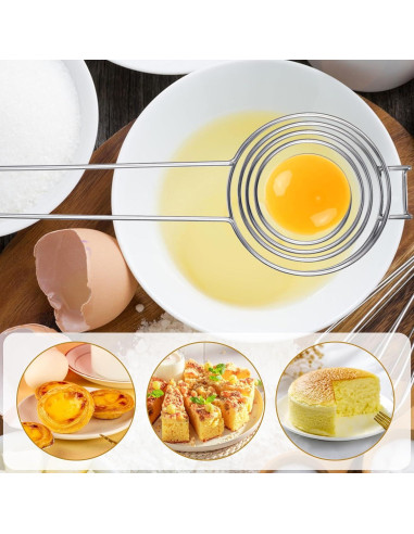 Separador de Huevos Dimeho Acero Inoxidable 2 Pcs 23 cm