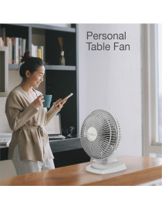 Ventilador de Mesa Lasko 2002W 2 Velocidades 15 cm Blanco 2