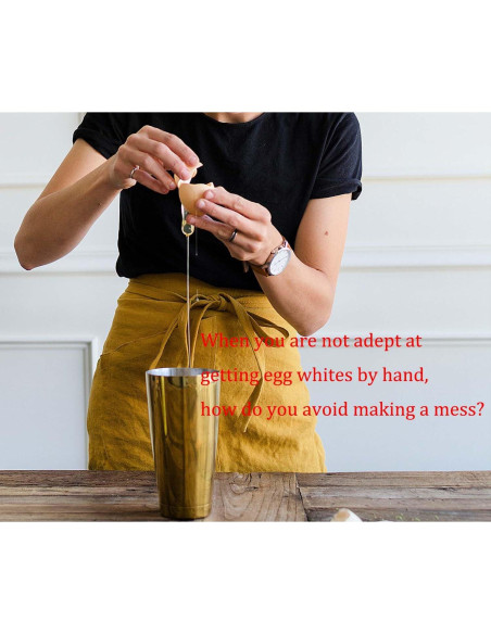 Separador de Huevos de Acero Inoxidable Lexenic - 2 Unidades