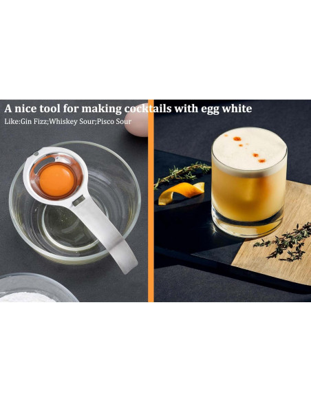 Separador de Huevos de Acero Inoxidable Lexenic - 2 Unidades