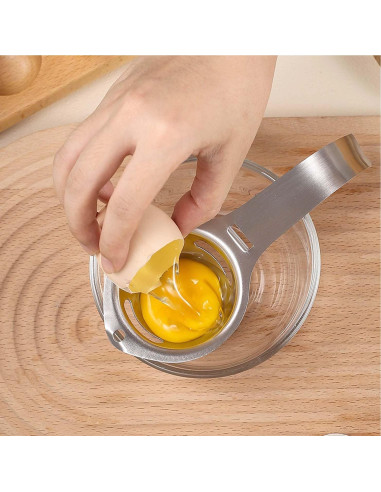 Separador de Huevos de Acero Inoxidable Lexenic - 2 Unidades