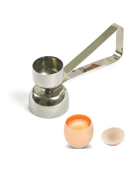 Cortador de Huevos Doble Taza Ishang Acero Inoxidable 10.8 cm