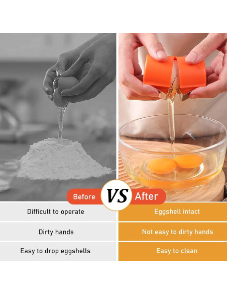 Kit de Preparación de Huevos 3 en 1 Seeyoo - Abre, Cepillo y Separador