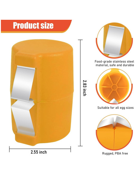 Kit de Preparación de Huevos 3 en 1 Seeyoo - Abre, Cepillo y Separador