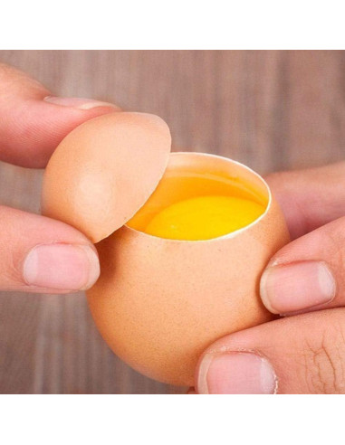 Cortador de Huevos Doble Taza Ishang Acero Inoxidable 10.8 cm