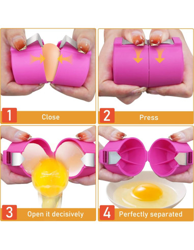 Kit de Preparación de Huevos 3 en 1 Seeyoo - Abre, Cepillo y Separador
