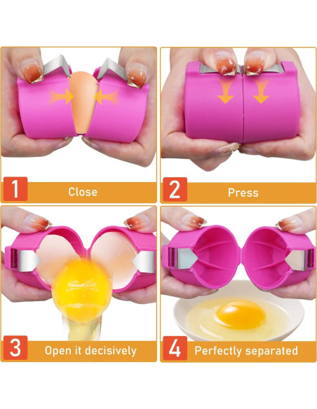 Kit de Preparación de Huevos 3 en 1 Seeyoo - Abre, Cepillo y Separador