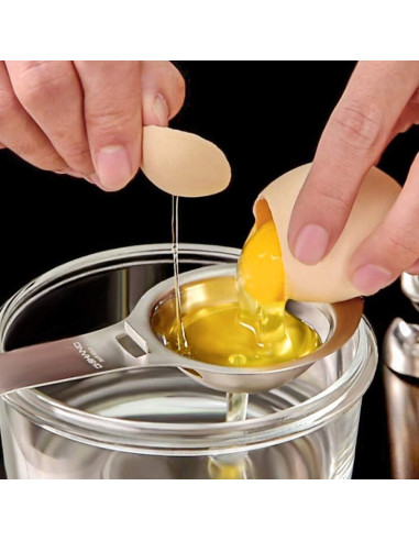 Cortador de Huevos Doble Taza Ishang Acero Inoxidable 10.8 cm