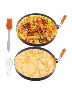 Juego de 2 Anillos de Tortilla WOWITIS 20 cm Antiadherente