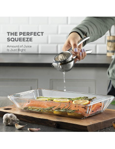 Exprimidor de Limón Manual FineDine Acero Inoxidable 0.75L 2