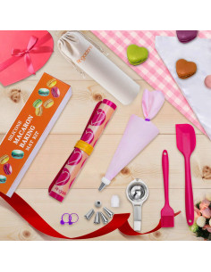 Kit de Hornear Macarons Angadona - 30 Piezas Silicona 2