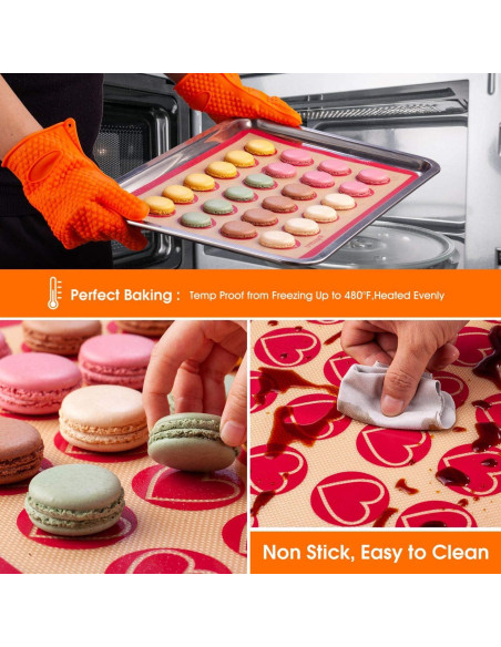 Kit de Hornear Macarons Angadona - 30 Piezas Silicona