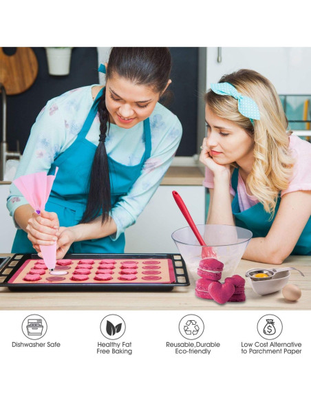 Kit de Hornear Macarons Angadona - 30 Piezas Silicona