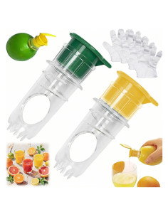 Exprimidor de Limón Manual Genérico 2025 con Filtro - 2 Piezas