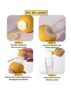 Exprimidor de Limón Manual Genérico 2025 con Filtro - 2 Piezas 2