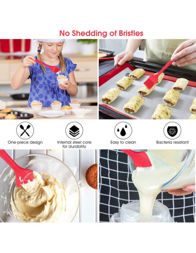 Kit de Hornear Macarons Angadona - 30 Piezas Silicona