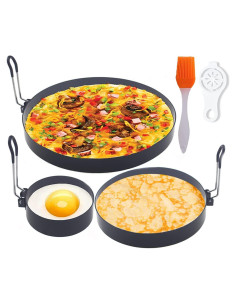 Set de Anillos de Cocina WOWITIS - 3 Piezas Acero Inoxidable