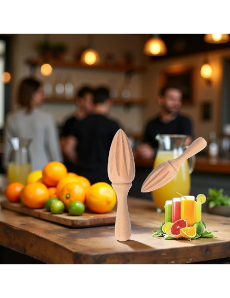 Exprimidor de Cítricos de Madera Jizlan Manual 0.009 kg
