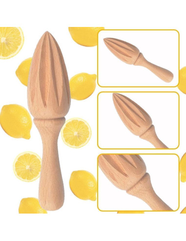 Exprimidor de Cítricos de Madera Jizlan Manual 0.009 kg