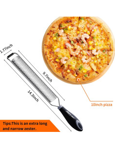 Rallador de Limón ALLTOP Acero Inoxidable 36.3 cm Ergonómico 2