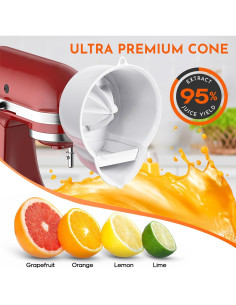 Exprimidor GVODE para Batidora Kitchenaid - 2 Reamer, Apto Lavavajillas 2