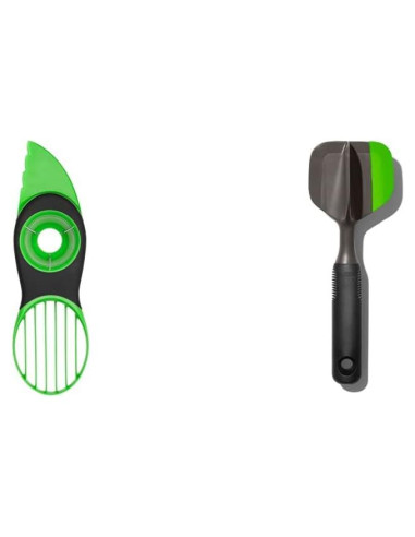 Cortador de Aguacate OXO Good Grips 3 en 1 - Verde y Negro