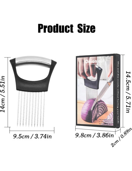 Cortador de Cebolla Multifuncional HFLYJPYW Acero Inoxidable Cortador de Cebolla Multifuncional HFLYJPYW Acero Inoxidable