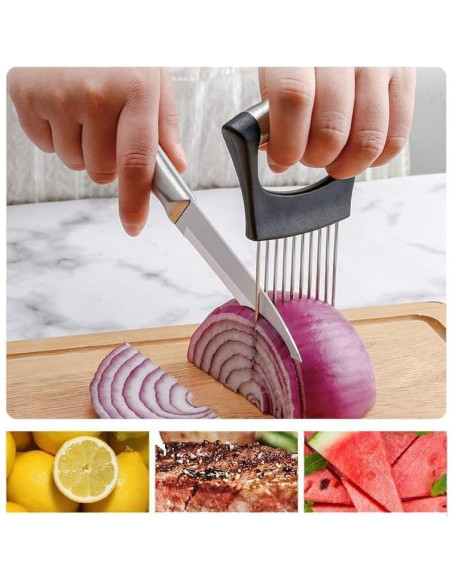 Cortador de Cebolla Multifuncional HFLYJPYW Acero Inoxidable Cortador de Cebolla Multifuncional HFLYJPYW Acero Inoxidable