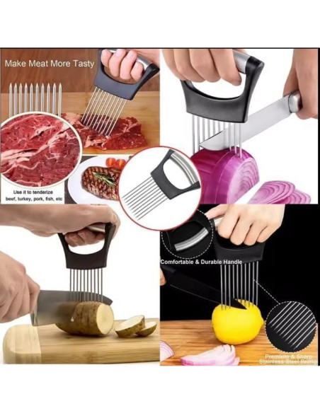 Cortador de Cebolla Multifuncional HFLYJPYW Acero Inoxidable Cortador de Cebolla Multifuncional HFLYJPYW Acero Inoxidable