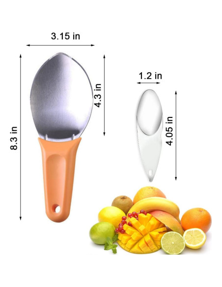 Cortador de Frutas Fammom Multifuncional Acero Inoxidable