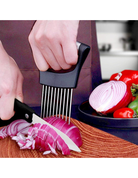 Cortador de Cebolla Multifuncional HFLYJPYW Acero Inoxidable Cortador de Cebolla Multifuncional HFLYJPYW Acero Inoxidable