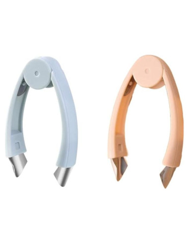 2 Piezas Quitar Tallos de Fresa y Corer de Ojos de Piña Jilukibo