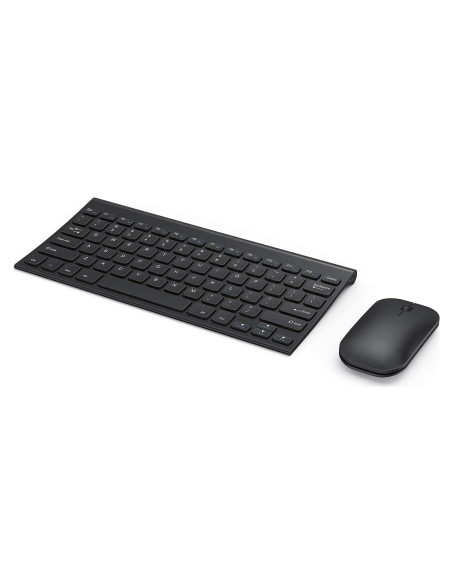 Combo Teclado y Ratón Inalámbrico Seenda Negro Compacto