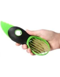 Cortador de Aguacate 3 en 1 Genérico con Contenedor Verde 2