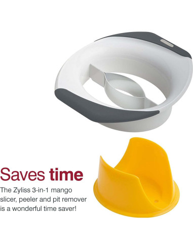 Cortador de Mango Zyliss 3-en-1 con Cuchilla de Acero Inoxidable